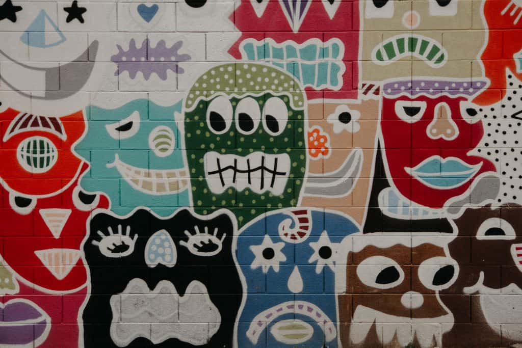 Photo by NeONBRAND assorted character wall painting
